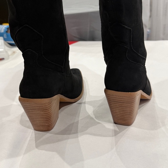 Black Women's Cowboy style  Boots - Picture 4 of 5